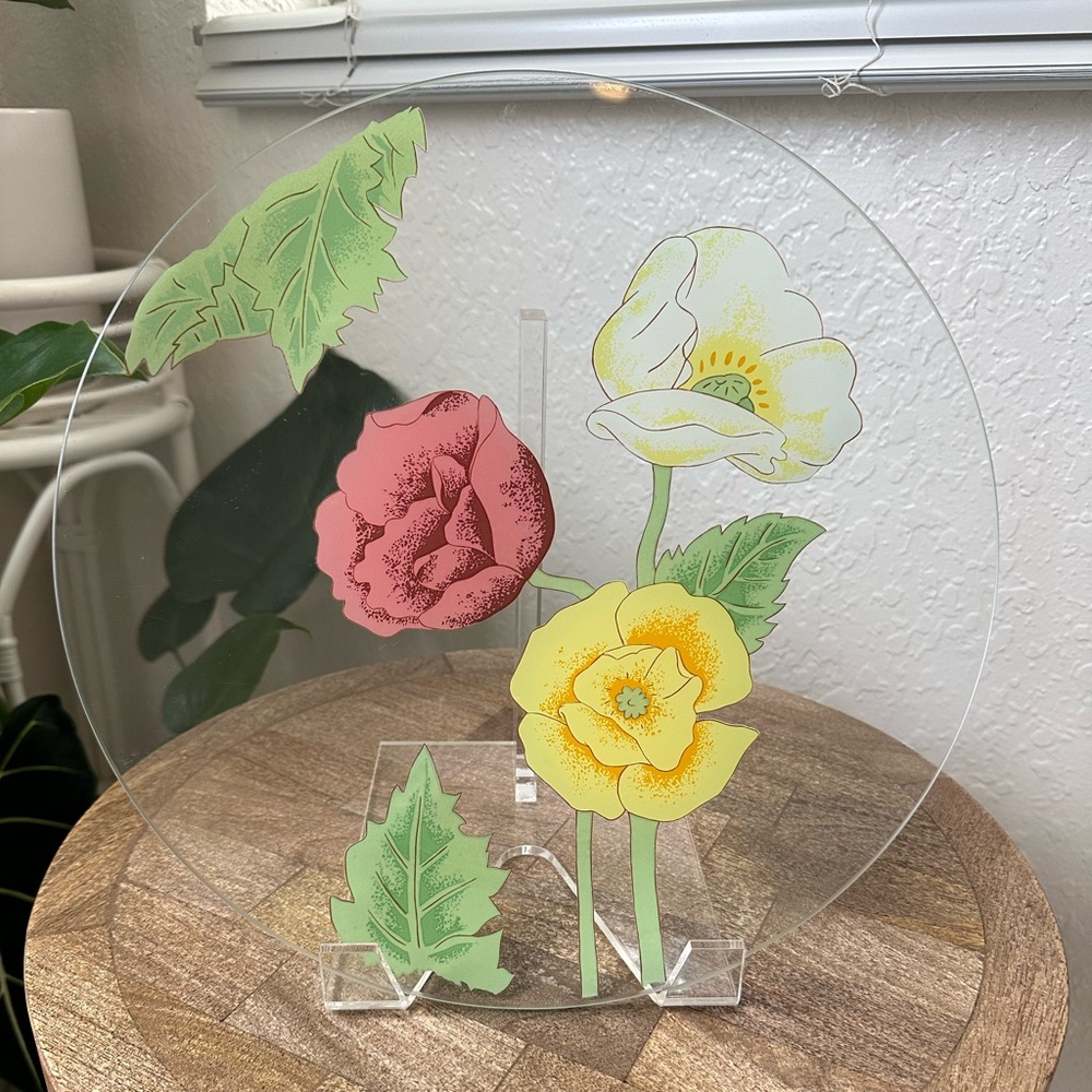 Dorothy Thorpe Vintage Hand Painted Platter